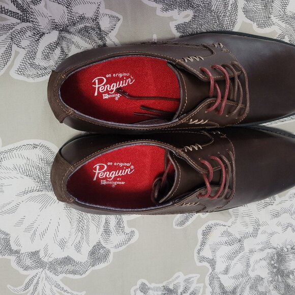 Original Penguin Walter Dark Brown Derby Oxford Size 11 NIB